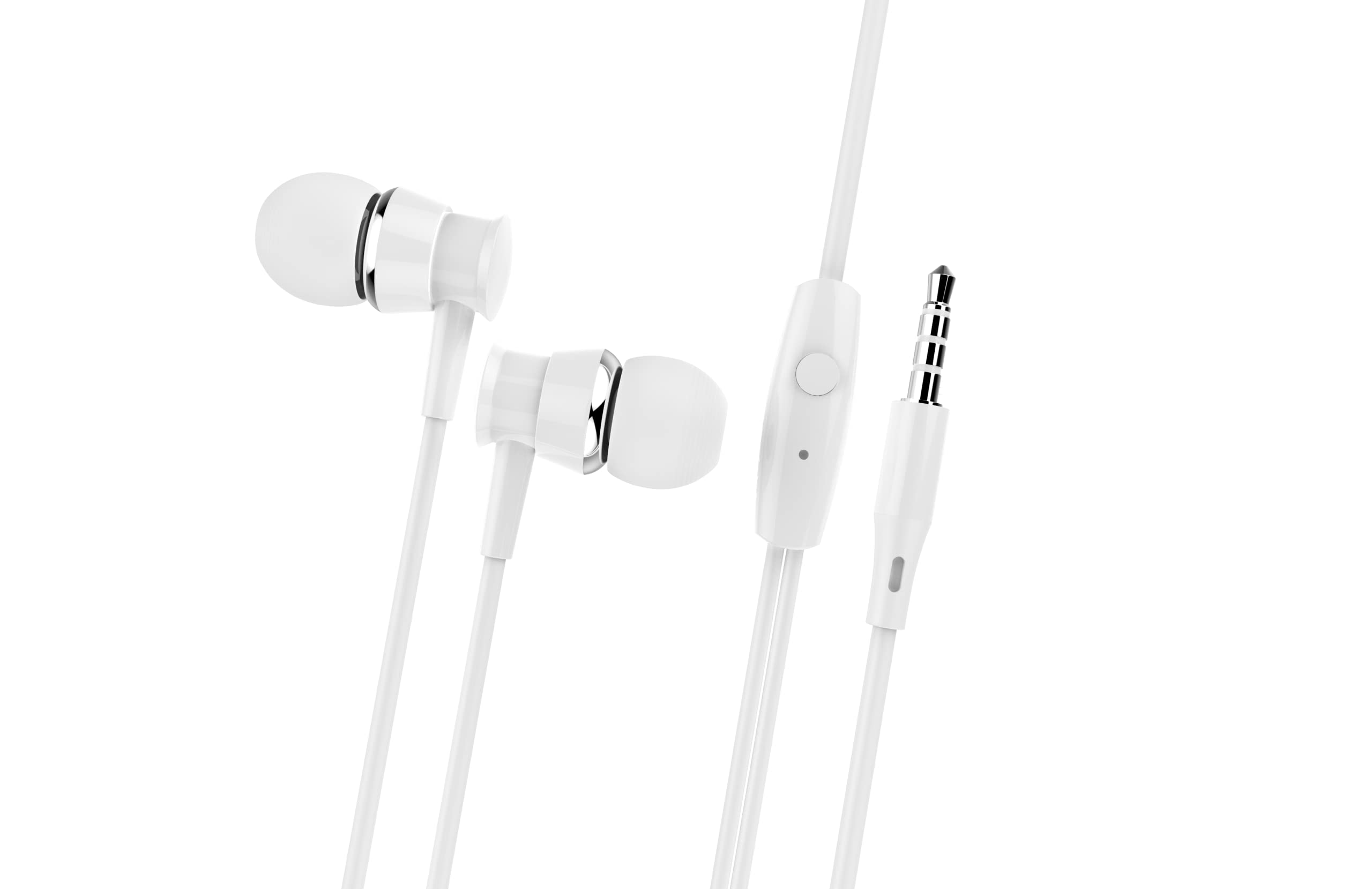 JELLICO Wired Earphones with mic, Suitable for Android Smartphones X4 Earphone (White) (B09GKPHK9C) Amazon Price History, Amazon Price Tracker