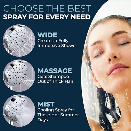Hammerhead Showers 3F-HHS-CH-2.5 ® All Metal 3-Spray Handheld Shower Head thumb #2