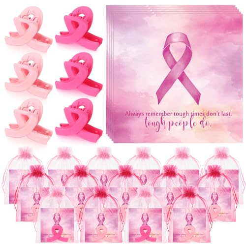 Set de 36 Pinzas Rosa Conciencia Cáncer de Mama miniatura 1