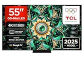 TCL 55Q7C-UK QD-Mini LED TV, 4K HDR Premium 2600, Smart TV Powered by Google TV (Dolby Vision IQ & Atmos, HVA Panel, Audio by Bang & Olufsen, 144Hz Motion Clarity Pro)