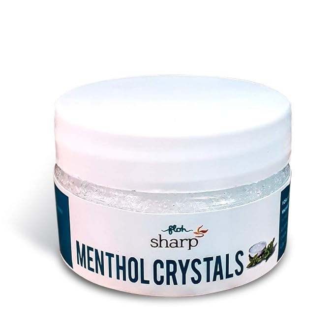 FLOH Sharp Menthol Crystals 50 Gm (Natural Peppermint)