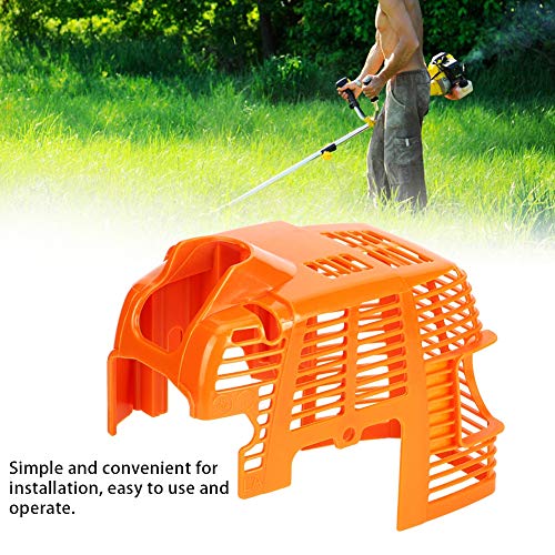 Langlebiger Fester Deckel Motorabdeckung ersetzt Original Standard Einfache Installation Passend für FS75 FS80 FS85 Trimmer Bürstenschneiderteile Orange