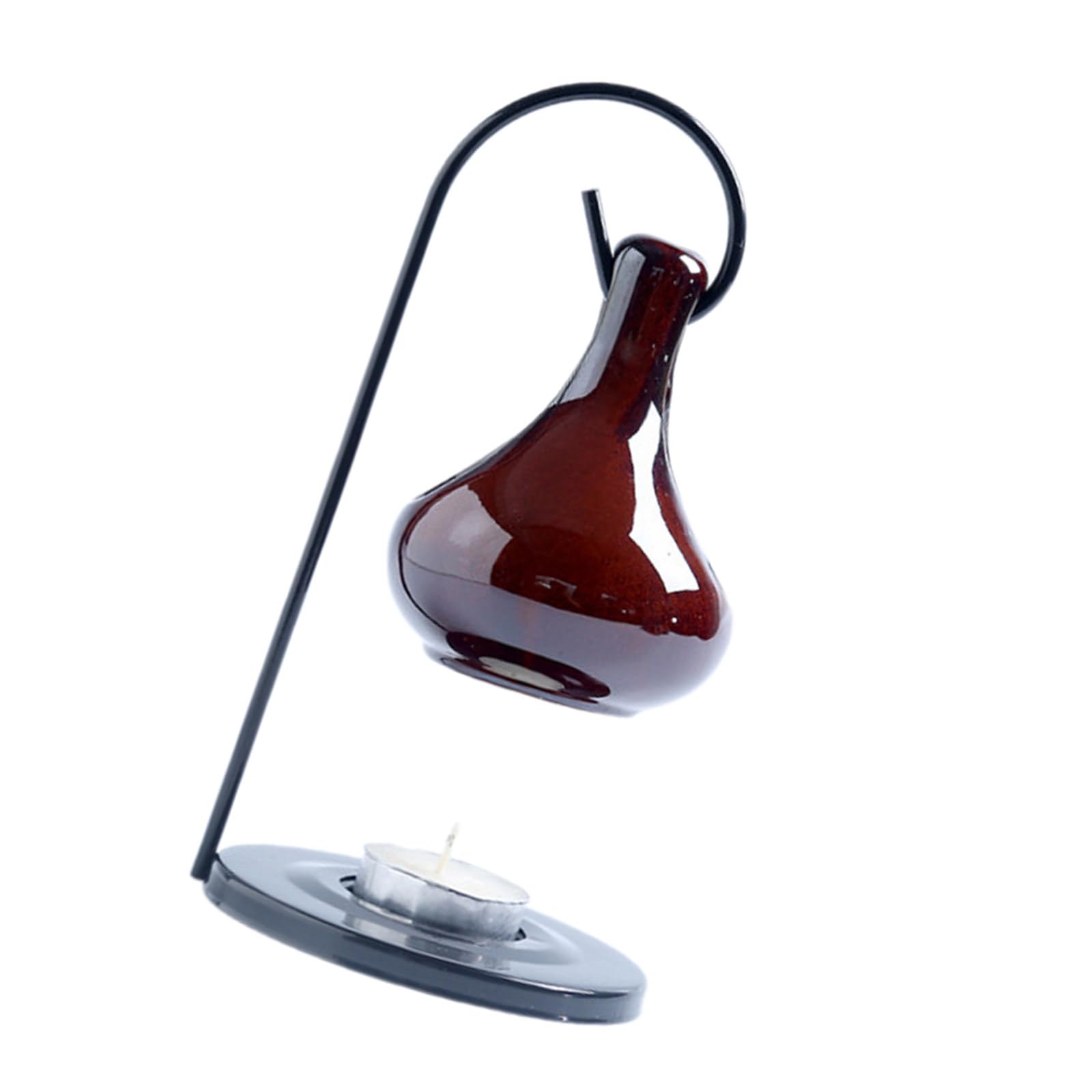 Tsophreniq Hanging Glazed Ceramics Essential Oil Burners Bowl and Tealight Holder Aromatherapies Diffuser with Iron Hook Ceramics Essential Oil Burners