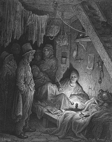 Tableau sur toile Gustave Doré - Opium Smoking, l'art intemporel pour votre décoration