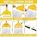 KeFanta 2 Pack Commercial Mop Heavy Duty Industrial Mops,60 inch Long Handle with Looped-End String Cotton Wet Mop Head Replacement for House,Kitchen,Laminate,Tile,Vinyl,Hardwood Floor Cleaning