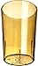 CFS 55268113 Stackable ShatterResistant Plastic Tumbler, 8 oz., Amber (Pack of 6)