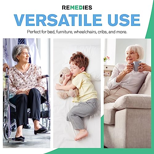 Remedies - Disposable Bed Pads 30" X 36" - 50 Count - Large Bed Pads For Incontinence - Seniors, Adults & Kids Chucks Pads - Adult Absorbent Incontinence Disposable Underpads For Beds & Furniture #TOP3