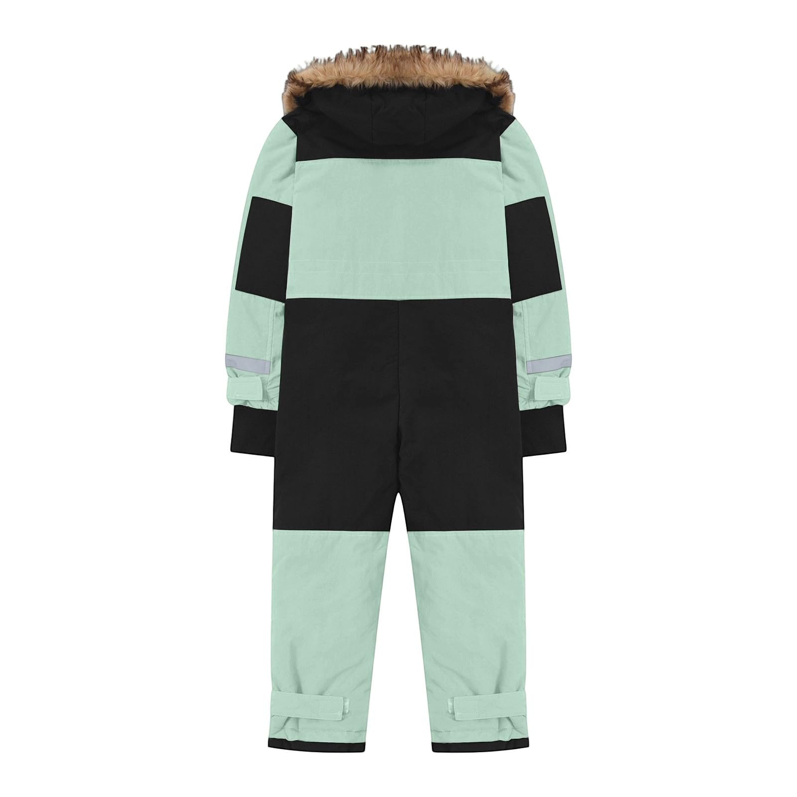 Traje de nieve impermeable para niños, overol de esquí de una pieza, traje de nieve con forro polar para niñas y niños, chaqueta de esquí con capucha para exteriores, traje de softshell