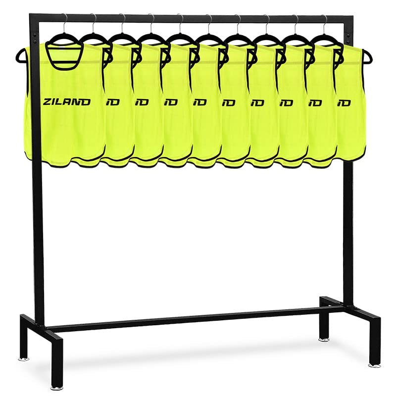 Ziland Academy Training Bibs [10 Pack] • 100% Polyester • Essential for training (Fluo Yellow, Senior) — image 1