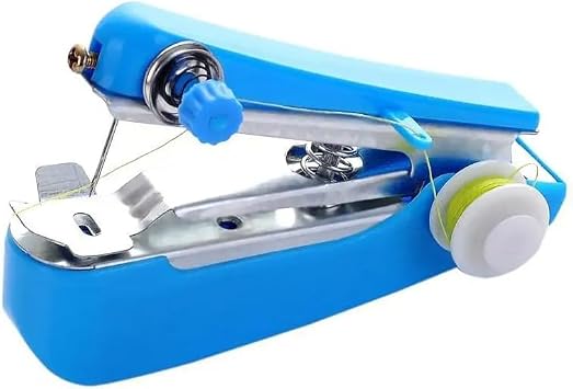 Mini Sewing Machine, Manual Sewing Machine, Portable Sewing with One Hand, Easy Operation, Quick Repair, Small Hand, Small Hem, Convenient, Sewing, Manual DIY Tool, Compact, Lightweight