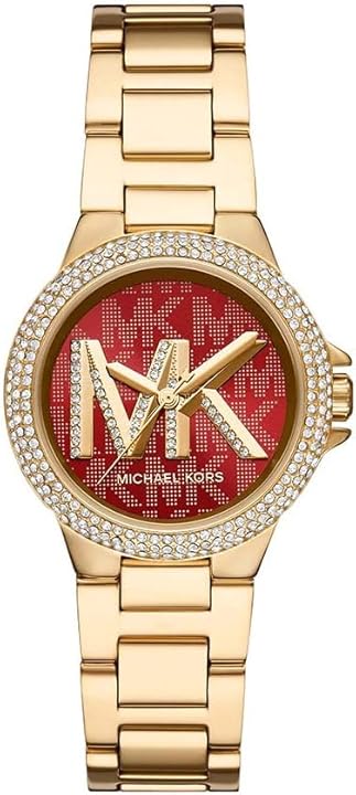 Michael kors orologio da donna in acciaio inossidabile quadrante rosso MK7196-AMZUK