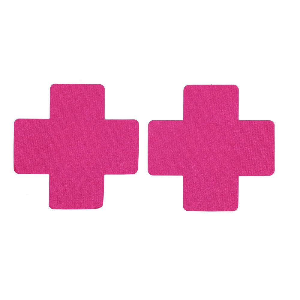 Pink Cross Nipple Pasties, Pink Couples Sex Toys Nipple Covers, Couples Nipple Stickers