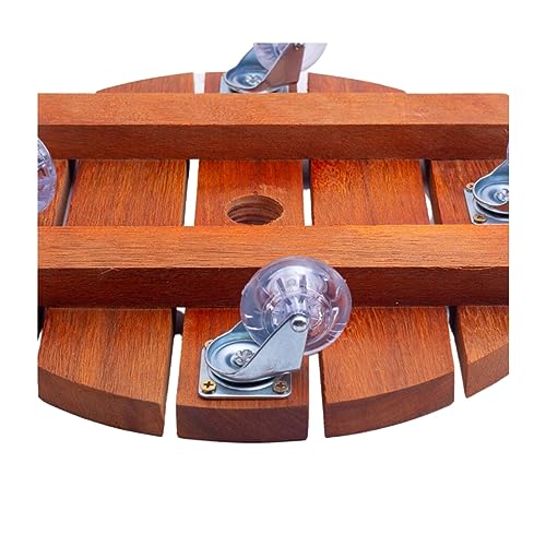 Suporte Para Vaso De Planta Redondo Rodinhas de Gel Silicone 35 Cm