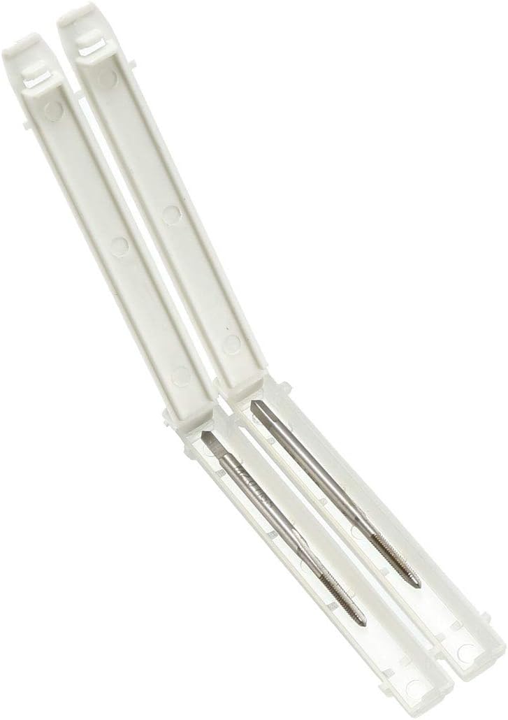 uxcell Metric Machine Tap M2 x 0.4mm H2 High Speed Steel 3 Straight Flutes Screw Tapping Threading Machinist Repair DIY Tool 2pcs