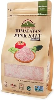 Himalayan Chef Pink Himalayan Salt, Coarse Grain, Refill Grinders - 2 lbs (2 Pound Bag)