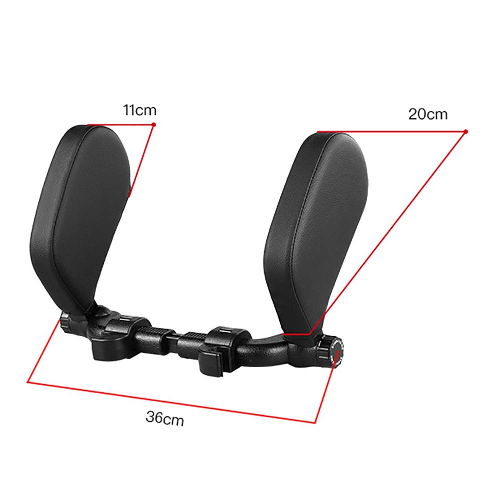 Seggiolino Auto Poggiatesta Cuscino,Collo dell'automobile Cuscino di Sostegno,Viaggi Car Pillow Laterale,Regolabile Retrattile Nessun Odore Facile da Pulire Adatto per Adulti Bambini Anziani