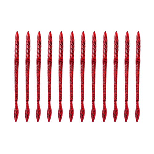 Strike King Lures FIN5-85 KVD Finesse Worm Soft Lure 5 Body Length Red Bug per 15 one size