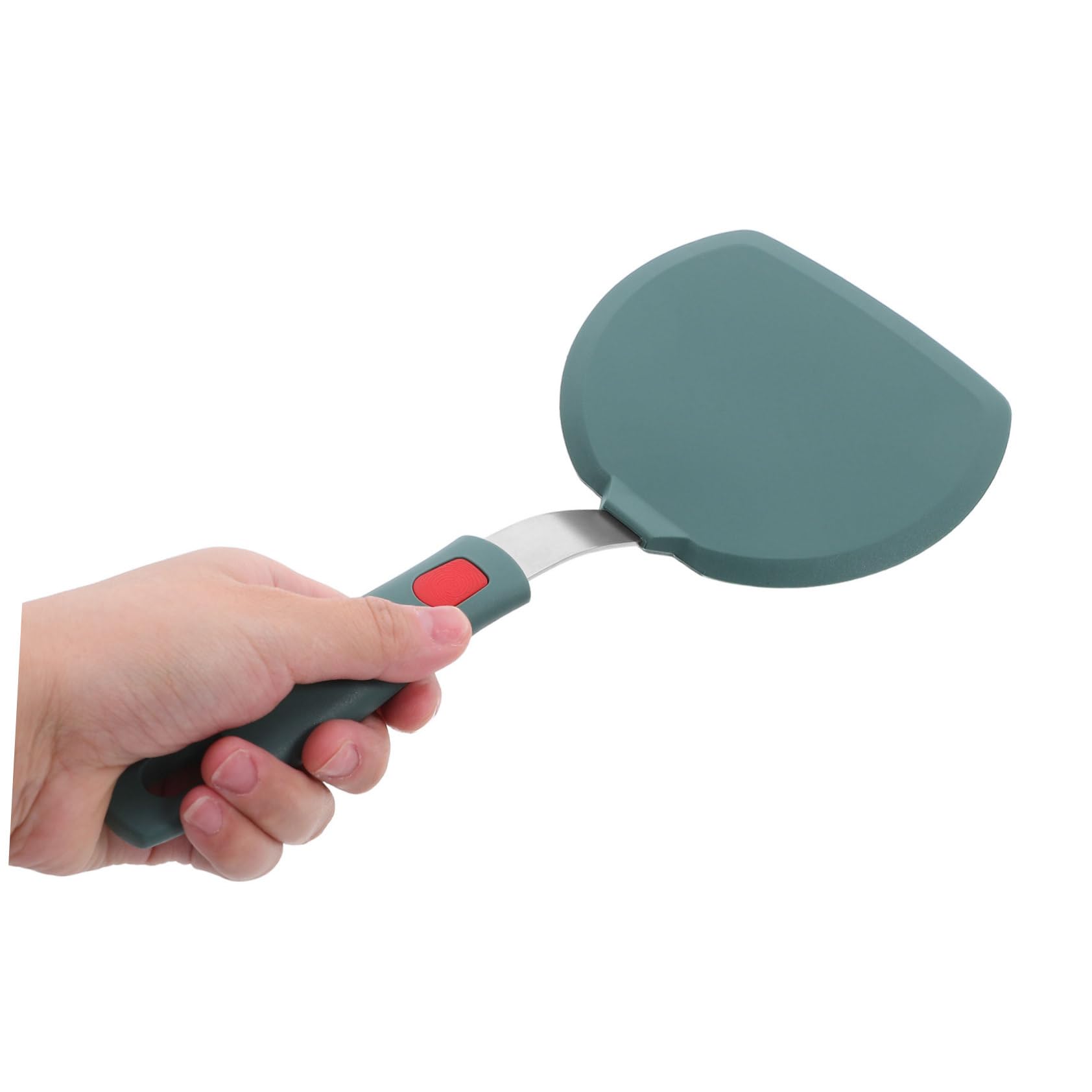 PRETYZOOM 5 Stück Silikonspatel Fischbratspachtel Löffelspatel aus Silikon Spachtel backen Spiegeleier Spatel dünner flexibler Spatel Küchenspatel Silikon Silikonwender Kieselgel Dunkelgrün