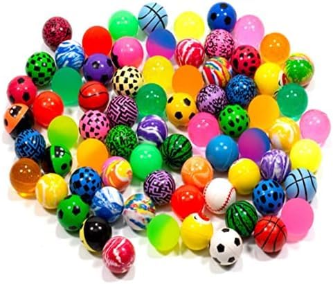 Sponsored Ad – 50 Pcs Bouncy Balls, Bowling Bounce Balls, Assorted Colorful Bouncy Balls Mixed Pattern, 28mm High Bouncing Balls, Lightweight, Easy to Carry, for Party Favors, Prizes, Birthdays Gift