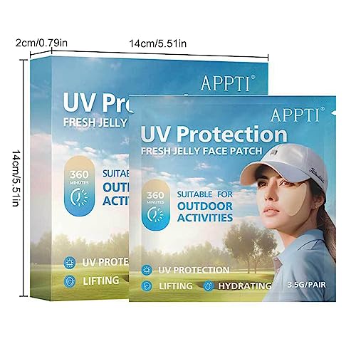 solar,adesivo solar ultravioleta | Patches faciais UV Forte efeito anti-suor Prevenir queimaduras so