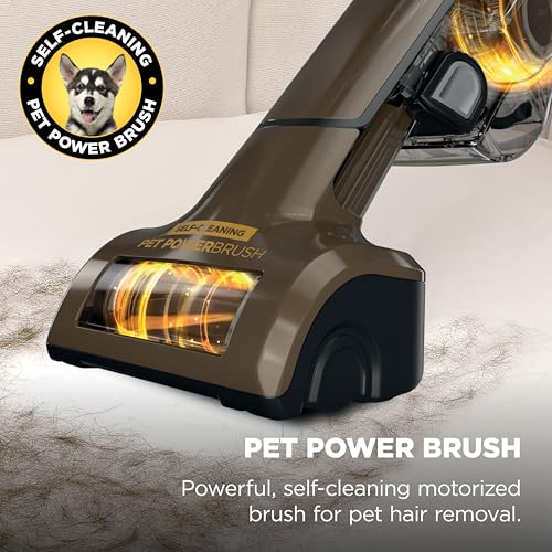 Image of Shark UltraCyclone Pet Pro Plus Cordless Handheld Vacuum, Powerful Suction, Portable Vacuum for Car & Home, Pet Power Brush, Crevice Tool, Scrubbing Brush, XL Dust Cup, Brown, CH951BR1