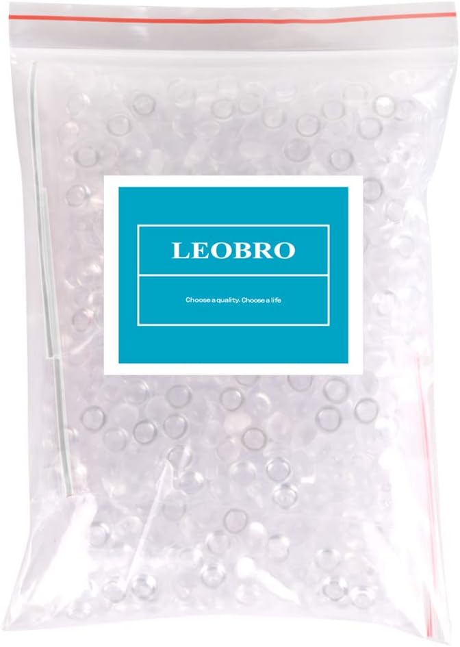 Fishbowl Beads for Crunchy Slime, 3 Pack Clear Plastic Vase Filler Beads for Homemade Slime, 7mm/0.28 inch Clear Fishbowl Beads for Slime DIY Craft ((180g/6.35 Ounces)