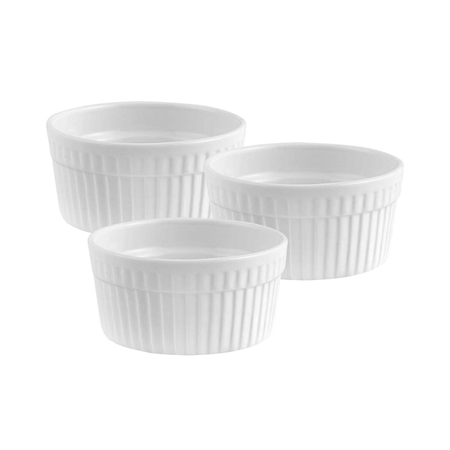Delcasa DC1302 Stainless Steel Mortar & Pestle Set, Ceramic, White