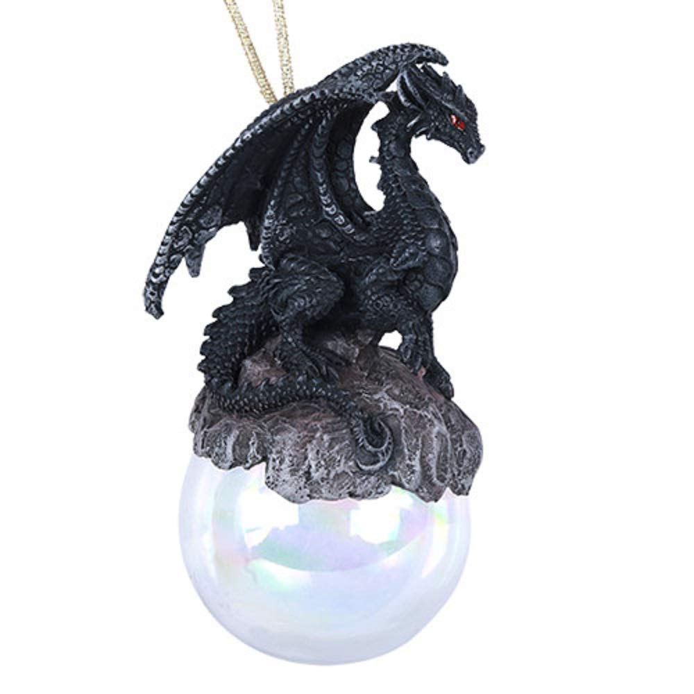 Décoration sapin dragon noir Checkmate Ruth Thompson pour ambiance gothique chic
