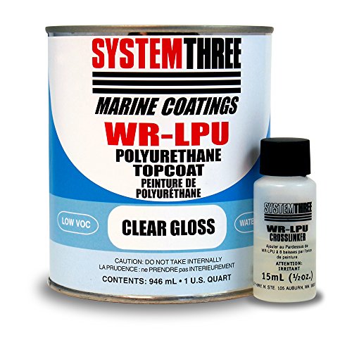 image for System Three Pennant Topside Paint, Clear Gloss, Quart, 1 quarts