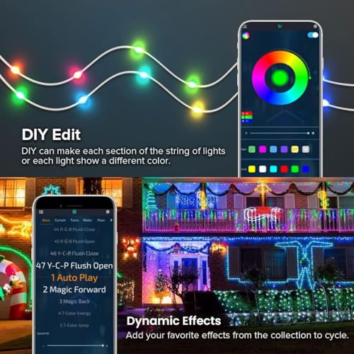 Image of Smart Fairy String Lights 10 Meter, 100 LED USB Rice Light with Bluetooth App & Remote Control, RGB Color Changing, Music Sync, Dimmable Decorative Light for Home, Diwali