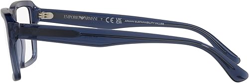 Miniatura 4 de Emporio Armani Gafas de sol rectangulares Ea3206f Low Bridge Fit para hombre