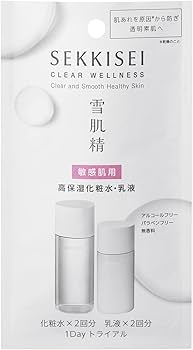 Amazon.co.jp: 雪肌精 クリアウェルネス(敏感肌用) 1Day トライアル
