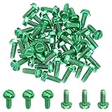 PATIKIL 10-32 x 1/2 Inch Self Tapping Ground Screws, 50 Pack Green Grounding Hex Flanged Head for Electrical Junction Boxes, Metal Outlet and Switch Boxes