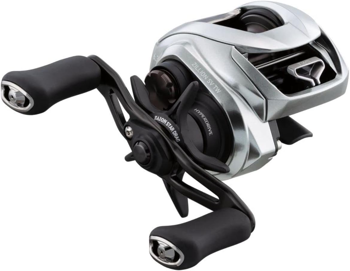 Daiwa ZILLION SV BAITCASTING Reel - HIGH Speed Left Hand Retrieve, Black, 6.3