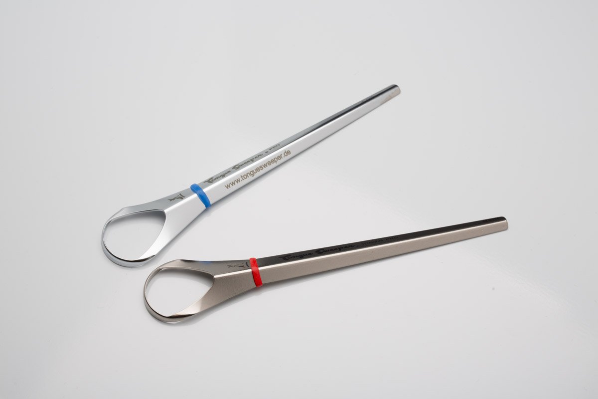 Tongue Sweeper Titanium Modal Metal Tongue Cleaner by Tongue Sweeper