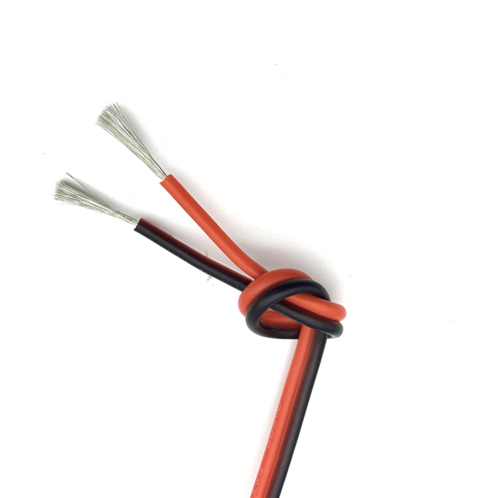 Hauptleitung Fest 2Pins Kupfer Elektrodraht DIY Lampenanschlusskabel 26AWG bis 10AWG Ultraweiches Silikonkautschukkabel Schwarz Rot Verbinder Webstuhl (Size : 10 meters, Color : 14AWG)