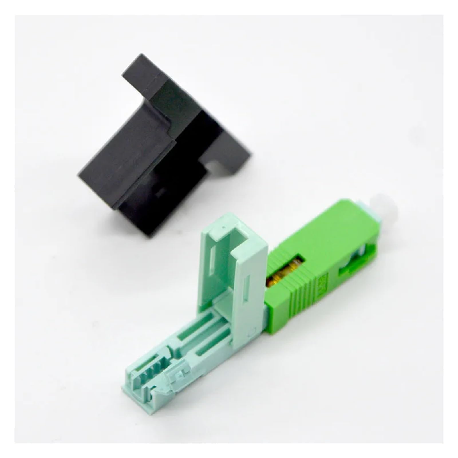Épisseur de Fibre Optique Lot de 100 Fibres optiques FTTH Rapides SC/APC monomode avec Support