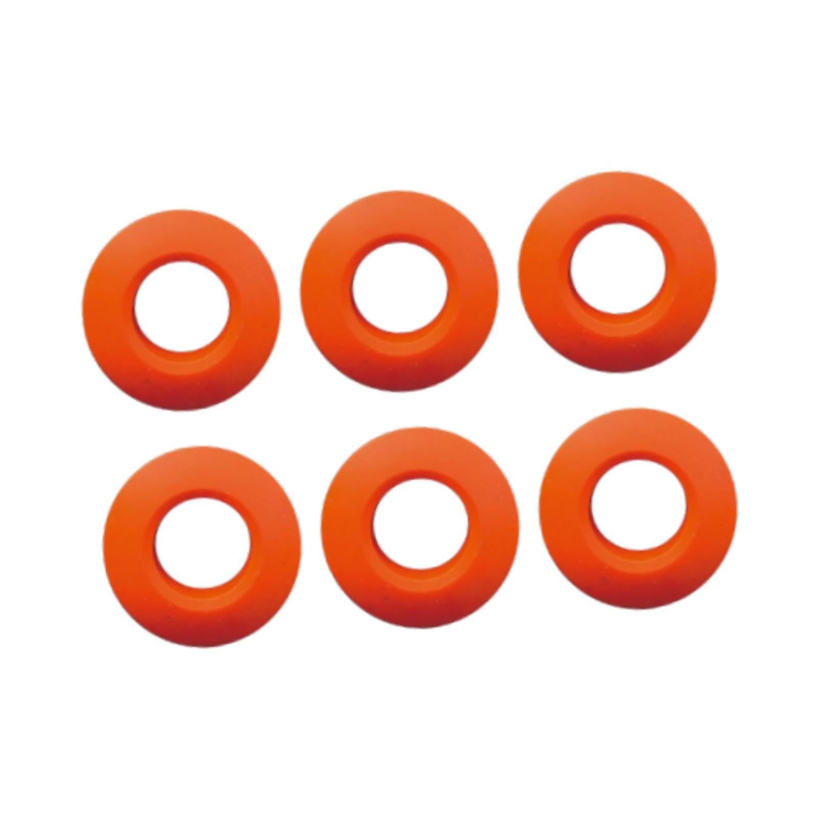 rockible 6Pcs Kayak Paddle Drip Rings Water Retaining Rings Non Slip Universal Kayak Oar Drip Rings Splash Guards for Boating, Rafting, Orange