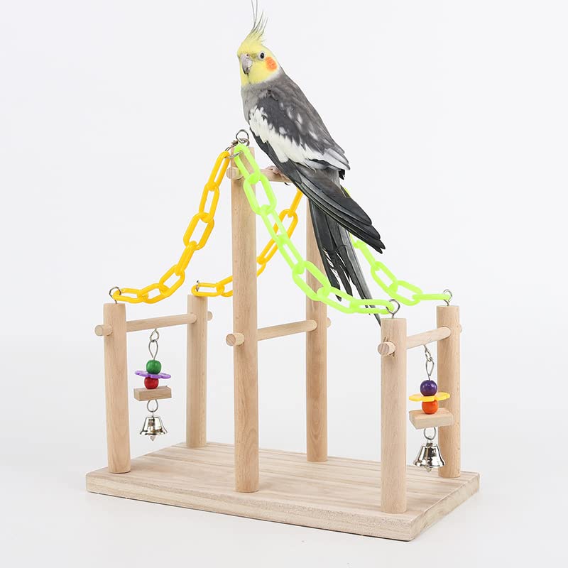 Percha para pájaros Escalera de Escalada Divertida, Red Loros, Marco, mil Anillos, Escalera Nubes, Puente Colgante, Juguete for pájaros
