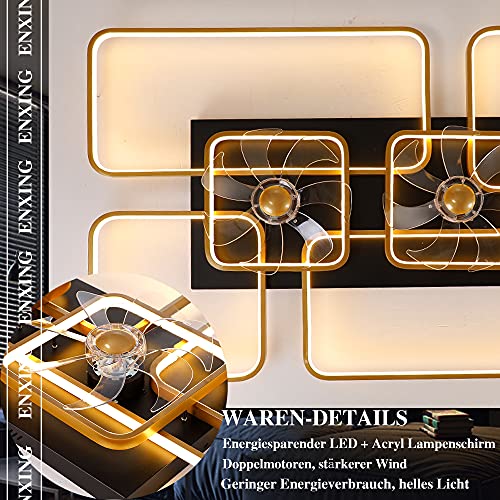 ENXING LED Ventilatore da Soffitto con Lampada