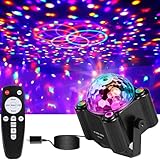 Disco Ball Party Lights, Disco Ball Decor Disco Light Sound Activated with Remote Control Dj Lights for Outdoors and Indoors Home Club Karaoke Christmas Halloween Birthday Wedding Decorations.