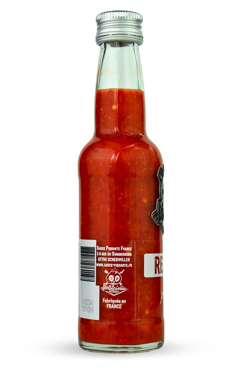 Purée de piment Carolina Reaper piment le plus fort du monde Hellicious fabriquée en France - sauce extrême