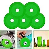 LAIWOO Glass Cutting Disc, 4 Inch Glass Ceramic Diamond Cutting Disc for Angle Grinder, Glass Saw Ultra-Thin Saw Blade for Grinding of Glass, Jade, Wine Bottles, Tile