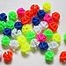 Kqcibz 108Pcs Bicycle Round Decorative Colored Beads Spokes Decorations Plastic Cilp Spoke Beads
