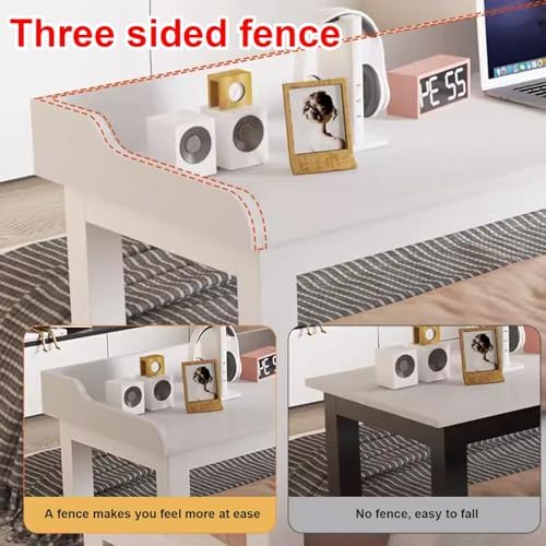 Multi-Functional Rolling Overbed Table with Wheels - Portable Laptop Cart & Bar Table for King Size Bed - Ideal for Dining, Working, & Relaxing - 120x50cm