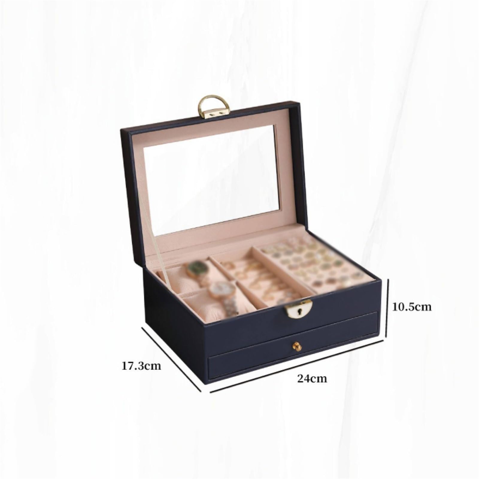 Soporte de joyería Caja de almacenamiento joyas varios niveles