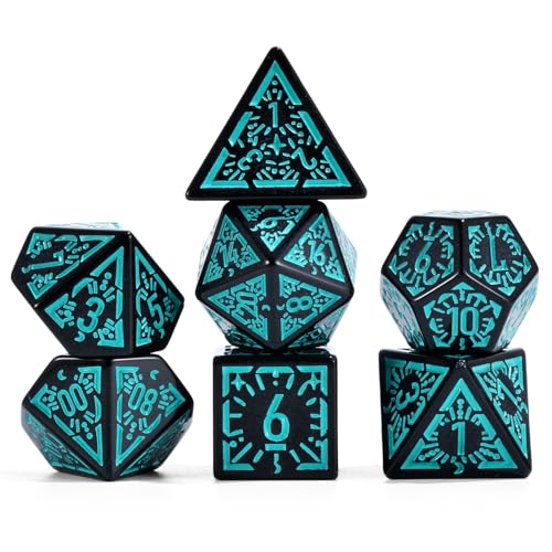 FLASHOWL Dadi DND D&D - Set di dadi D&D con dadi poliedrici D20 Dungeons and Dragons Green