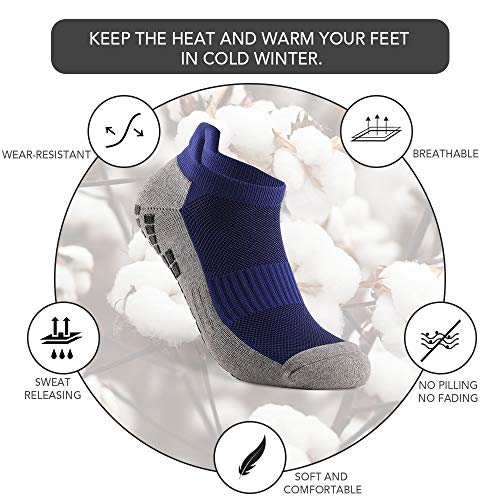 KKmoon Meias de futebol antiderrapantes Meias esportivas de tornozelo Meias de corte baixo atléticas