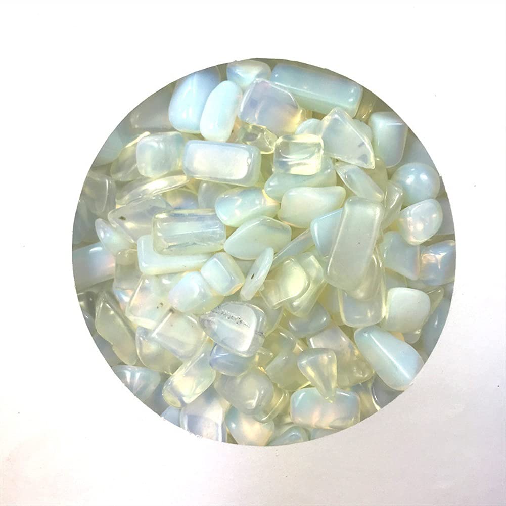 Raumdekoration Wunderschöner Kristall, 100 g, 10–15 mm, natürlicher Opalkies, lose Trommelsteine, Kristall-Natursteine ​​und Mineralien for den Haushalt (Color : 100g 7 9mm)