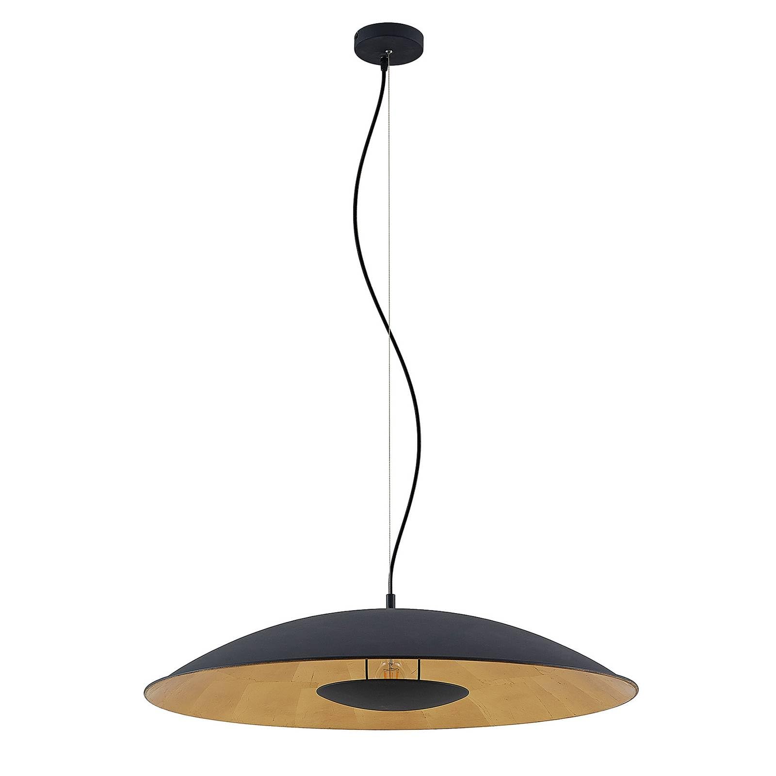 Lindby Hanging Light Narisara, Ø 80 Cm, E27, Black-Gold